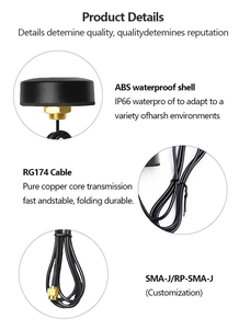 Antenna per Armadio a Basso Profilo Impermeabile per Comunicazioni a Lungo Raggio 433MHz 868MHz 915MHz con Connettore SMA e Montaggio a Vite - Product Image 3