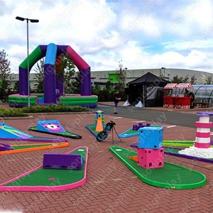 Campo da <span class=keywords><strong>Golf</strong></span> Portatile in Miniatura, Durevole, Leggero, in PVC Impermeabile, Ecologico, con 9 Buche, Noleggio per <span class=keywords><strong>Golf</strong></span> Mobile, Noleggio Crazy <span class=keywords><strong>Golf</strong></span>, Grande - Product Image 2