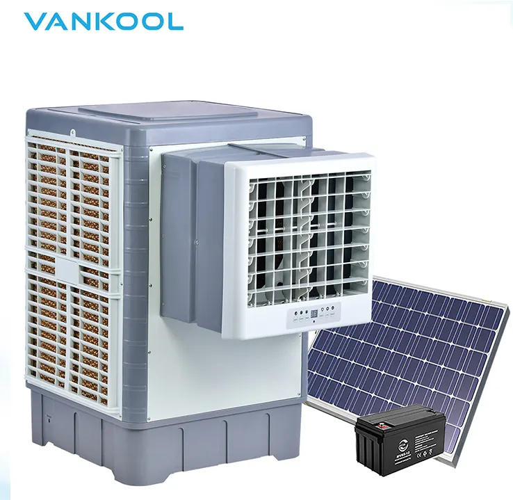 ソーラー充電式窓12v水蒸発空気冷却器エアコンファン家庭用ソーラーエアコン