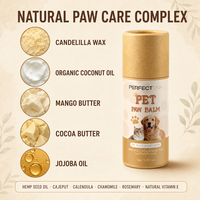 Baume pour pattes d'animaux, en stick, sûr pour la langue, nourrissant et cicatrisant pour les pattes sèches et gercées des chiens, des chats et des petits animaux