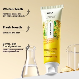 Dentifrice <span class=keywords><strong>ZANO</strong></span> Menthe Fraîche et Astragale Or et Argent Nettoyage en Profondeur Doux pour une Haleine Fraîche Élimine les Taches Dentaires Usage Domestique - Product Image 2