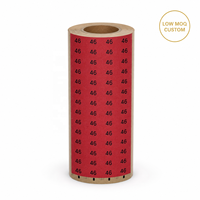 Autocollants en papier kraft écologiques imperméables avec découpe et impression couleur, personnalisables avec votre design et votre logo, pour l'emballage