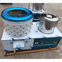 Équipement d'abattage entièrement automatique en acier inoxydable, mini-machine à plumer les volailles, les cailles et les poulets