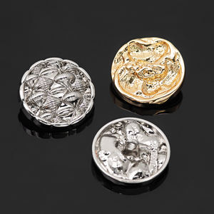 Usine de boutons KUNSHUO, boutons personnalisés, accessoires vestimentaires, couture, forme irrégulière, tige métallique, boutons pour vêtements pour femmes - Product Image 3