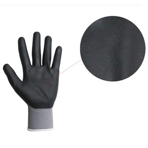 Guanti da lavoro con Logo personalizzato di sicurezza e guanto nero con impugnatura in PU per l'industria automobilistica - Product Image 4