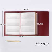 Carnet en cuir personnalisé A5 à trois volets, journal vintage, bloc-notes de voyage, papier kraft A6, agenda avec feuilles, ensembles cadeaux promotionnels