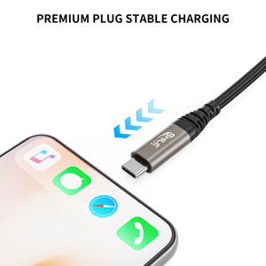 Cable USB 3.2 C-C de 1m para Pedidos Pequeños, Carga Rápida PD 100W 5A, Transferencia de Datos de <span class=keywords><strong>20GB</strong></span>, Cable de Carga de Nailon de Alta Calidad, Cable de Tela Usbc de 1.2m - Product Image 3
