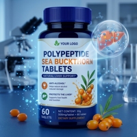 Comprimés de Polypeptide d'Argousier Personnalisés OEM/ODM pour la Santé Hépatique et Anti-Alcool 500mg