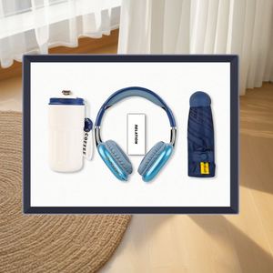 Premium Souvenir <b>Gift</b> <b>Set</b> with Coffee Pot Headphones and Umbrella for Promotion and Travel - Product Image 2