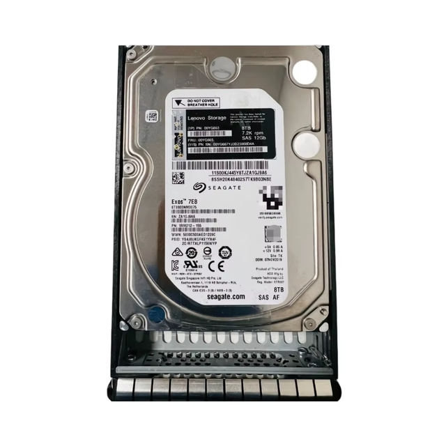Original 8T ST8000NM0075 Enterprise Class Hard Drive SAS 12G Interface 7200RPM Speed 128M Cache 1TB 2.5" Server