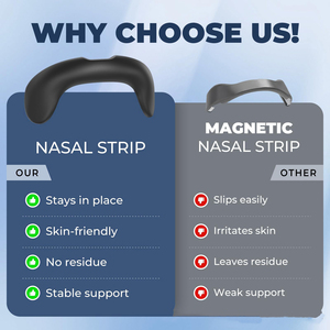 Nasal Strips for Sleeping extra Strength <strong>Snoring</strong> Nose Breathing Strips Magnet <strong>Anti</strong>-<strong>snoring</strong> Nasal Strips Reusable - Product Image 4