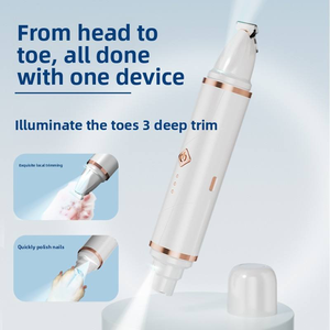 เครื่องตัดขนและตะไบเล็บสำหรับสุนัขและแมวแบบสองในหนึ่งเดียว พร้อมไฟ LED และแบตเตอรี่แบบชาร์จได้ อุปกรณ์ดูแลสัตว์เลี้ยง - Product Image 3