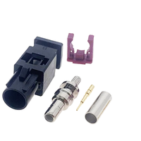 Long Fakra A/B/C/D/E/F/G/H/I/K/M/Z Enchufe macho Conectores de cable coaxial RF para cable flexible RG316 / RG174