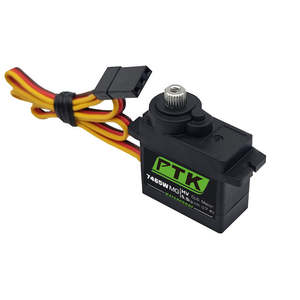 เซอร์โวมอเตอร์ดิจิตอลขนาดเล็ก PTK 7465W MG 9g กันน้ำ แรงบิด 5 กก. สำหรับหุ่นยนต์ ปีกตรึง หมุนได้ 180 องศา - Product Image 1