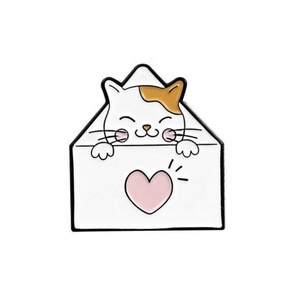 Oneway Badges et épingles en émail personnalisés en métal, rigides et souples, avec motif chat mignon - Product Image 4