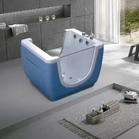 Baignoire de massage en acrylique autoportante pour enfant Baignoire pour bébé