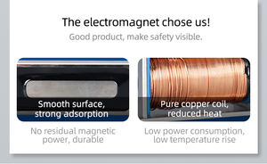 12/24V Dc Mini Rechthoekige Zuigende Elektromagneet Continu Circulair Bekrachtigd Om Elektromagneet Vast Te Houden Met 100% Duty Cycle - Product Image 6