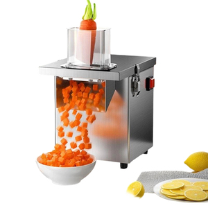 Machine industrielle électrique à découper les frites et les pommes de terre avec lame en acier inoxydable en forme de dents de loup pour la cuisine - Product Image 1