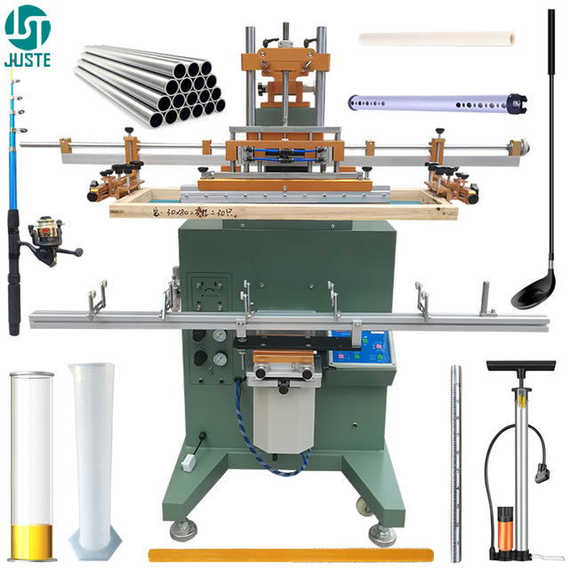 Digital Serigraphic Silk Screen Printer Adjustable Circular Automatic Screen Printing Machine for Baseball Bat