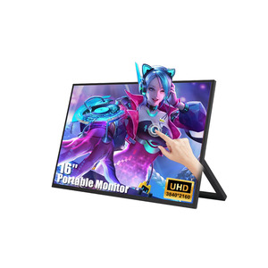 Pantalla Ultrafina IPS con Soporte Ajustable, Sin Marco, FHD, Tipo-C, 60Hz, 16 Pulgadas, Plug and Play, Portátil, para Juegos, Pantalla Ancha - Product Image 1