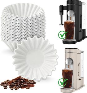 Lot de 200 tasses à café en papier et filtres de tailles variées de haute qualité, compatibles avec les machines à café à dosettes et à café moulu, 1-2 tasses, pour usage en café et pour les fêtes - Product Image 1