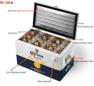 20L Tas Pendingin Kotak Es Logam Pendingin Pendingin Pendingin Pendingin Minuman Anggur Hadiah Promosi - Product Image 5