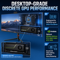 PC Tout-en-un Ultra-large 30 Pouces en Gros Intel Core i3 i5 i7 DDR4 SSD 2560x1080 Windows 11 Bluetooth WiFi Noir pour Commande en Gros