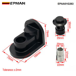 EPMAN Billet Aluminum <strong>Oil</strong> <strong>Filter</strong> <strong>Relocation</strong> Adapter <strong>Kit</strong> for Honda/Acura B/D/H/F/K Series Engines - 90&deg; Rotational EPAA01G263 - Product Image 6
