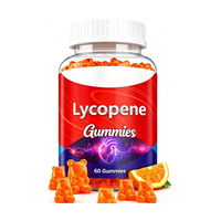 Gummies de Lycopène Marque Blanche OEM, Forme Oursons Orange, Extrait Naturel de Lycopène, Antioxydant, Soin Cardiaque