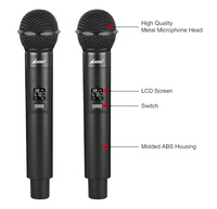 Microphone Lavalier Sans Fil FM Lane A-380, Microphone Karaoké pour Enfants Zzlwan, Microphone de Chant Idéal pour KTV et Maison - Vente Chaude