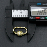 Fermoir mousqueton ovale plaqué or noir avec breloques à vis, boucle de connexion en cuivre pour la fabrication de colliers