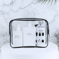 Sac étanche professionnel de haute qualité 2023 avec fermeture éclair, personnalisable avec logo OEM, en PVC transparent avec cintre