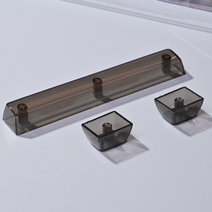 Ancreu 143 touches noires transparentes en cristal profil <span class=keywords><strong>DSA</strong></span> personnalisées pour clavier mécanique - Product Image 4