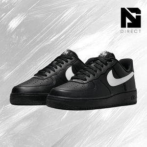 Nike <span class=keywords><strong>Air</strong></span> <span class=keywords><strong>Force</strong></span> <span class=keywords><strong>1</strong></span> '07 'Negro Blanco' Zapatillas de Cuero para <span class=keywords><strong>Hombre</strong></span>, Ligeras, Casuales, para Caminar a Diario, Venta al Por Mayor - Product Image 2