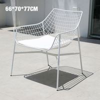 Chaise de restaurant en métal à grille métallique Mingmeng, design simple, écologique, économique, pour café extérieur, mobilier de jardin Bertoia, PU, hôtel