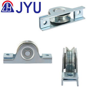 Roue à roulement simple en acier durable avec rainure U/Y/V <span class=keywords><strong>de</strong></span> rail <span class=keywords><strong>de</strong></span> roulette rigide pour le support <span class=keywords><strong>de</strong></span> montage à vis d'installation <span class=keywords><strong>de</strong></span> porte - Product Image 6