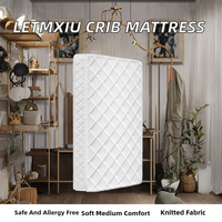 Matelas pour bébé et enfant en mousse de qualité supérieure Letmxiu, surface en tissu tricoté 100% polaire, hypoallergénique, non toxique, épaisseur 5 pouces, mobilier de maison