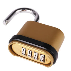 <span class=keywords><strong>Cadenas</strong></span> intelligent en laiton à combinaison numérique à 4 <span class=keywords><strong>chiffres</strong></span>, étanche, haute sécurité, robuste, rectangulaire, à trois cercles, personnalisé - Product Image 3