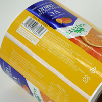 Étiquettes personnalisées imprimées pour emballages alimentaires, faible MOQ, autocollants étanches gratuits, livraison rapide pour machine d'étiquetage automatique