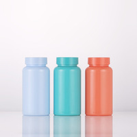Flacon de Capsules en Plastique PET Personnalisé et Économique de 150 ml, Rouge et Rose, Vide pour Suppléments, Vitamines et Pilules, pour Emballage