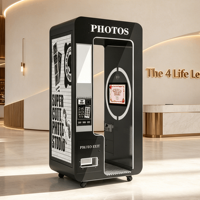 Cabina de Fotos Todo en Uno, Máquina Expendedora con Impresora, Software, Logotipo, Carcasa Personalizable, Control Remoto, Proveedor de Alta Tecnología