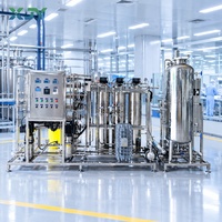 Système d'osmose inverse à deux étapes contrôlé par PLC, système d'osmose inverse industriel pour eau ultra pure pour usine électronique