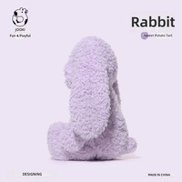 Peluche Lapin Zhuoqu Yami Ultra-Douce, Adorable Petite Poupée Lapin, Compagnon Réconfortant, Cadeau d'Anniversaire Parfait en Polyester