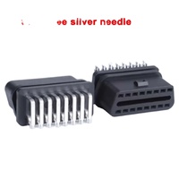 OBD2 16PIN Buchsen adapter 5 Typ Option Spritzguss Gerader/Gebogener Stift OBD-Stecker Schweiß adapter Andere Steck verbinder