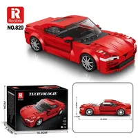 Reobrix 820 305 pièces, modèle de voiture de course supercar classique, kit de briques à assembler, véhicule de collection, blocs de construction pour garçons et adultes