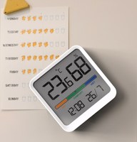 Jam dinding digital mini, jam dinding digital mini dengan 3M dekorasi dinding magnet
