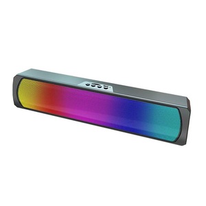 Barra de Sonido con Altavoz Bluetooth, Cambio de Color RGB, Sistema de Audio de Escritorio de 2.0 Canales - Product Image 1