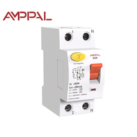Interruptor Diferencial AMPPAL F360 RCCB Tipo 2P 240V 6KA 16A-100A Protección IP20 Curva B