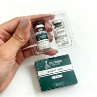 Étiquettes de sécurité holographiques mates, autocollants en peptides purs pour l'emballage de flacons en verre de laboratoire de 3 ml et 10 ml