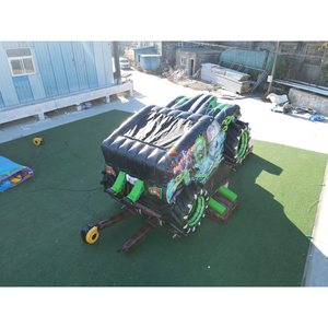 قلعة نفخ تجارية جديدة لعام 2026 على شكل شاحنة شبحية مع زحليقة مائية/جافة وحوض قابل للفصل - Product Image 3